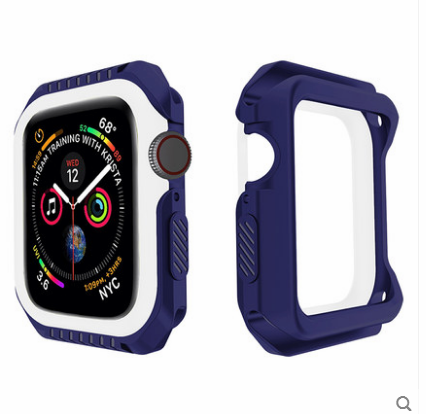 Etui Apple Watch Series 1 Anti-fall Granica Ochraniacz, Pokrowce Apple Watch Series 1 Silikonowe Niebieski
