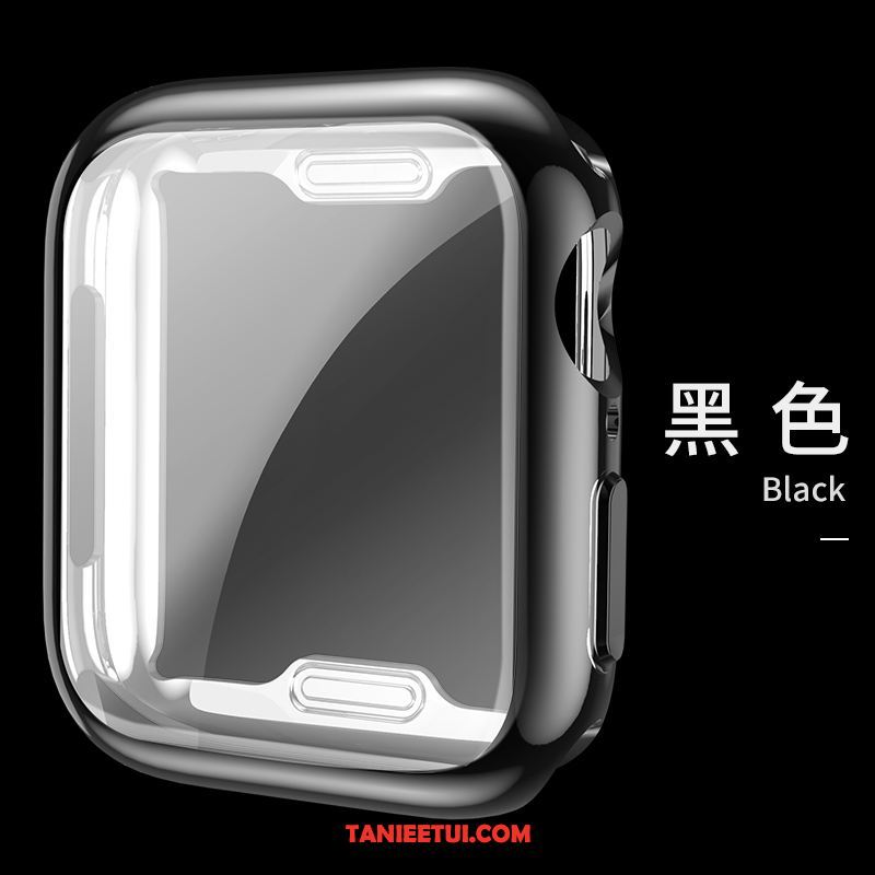 Etui Apple Watch Series 5 All Inclusive Silikonowe Anti-fall, Obudowa Apple Watch Series 5 Czarny Ochraniacz Filmy
