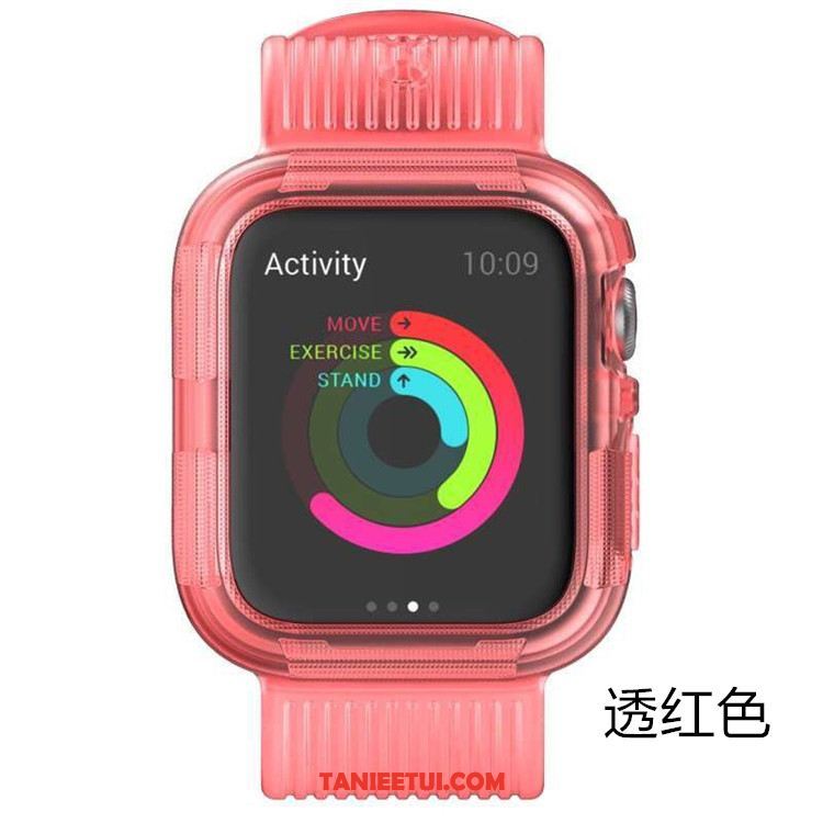 Etui Apple Watch Series 5 Różowe Silikonowe Pancerz, Obudowa Apple Watch Series 5 Ochraniacz Sportowe Anti-fall