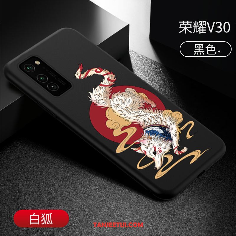 Etui Honor View30 Telefon Komórkowy Relief Czerwony Netto, Futerał Honor View30 Osobowość Chiński Styl Rat