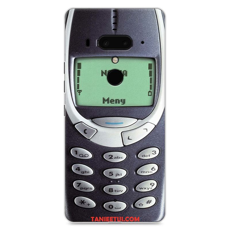 Etui Htc U12+ Trudno Anti-fall Telefon Komórkowy, Obudowa Htc U12+ Zabawne Ochraniacz Biały