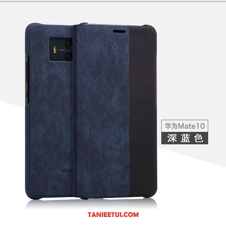 Etui Huawei Mate 10 Niebieski Skórzany Futerał Telefon Komórkowy, Obudowa Huawei Mate 10 Anti-fall Klapa Ochraniacz