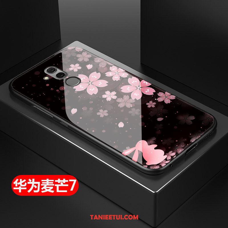 Etui Huawei Mate 20 Lite Moda Telefon Komórkowy Kwiaty, Obudowa Huawei Mate 20 Lite Ochraniacz All Inclusive Czerwony