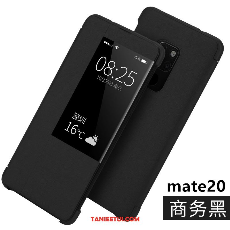Etui Huawei Mate 20 Prawdziwa Skóra Skórzany Futerał Telefon Komórkowy, Pokrowce Huawei Mate 20 Różowe Anti-fall Ochraniacz