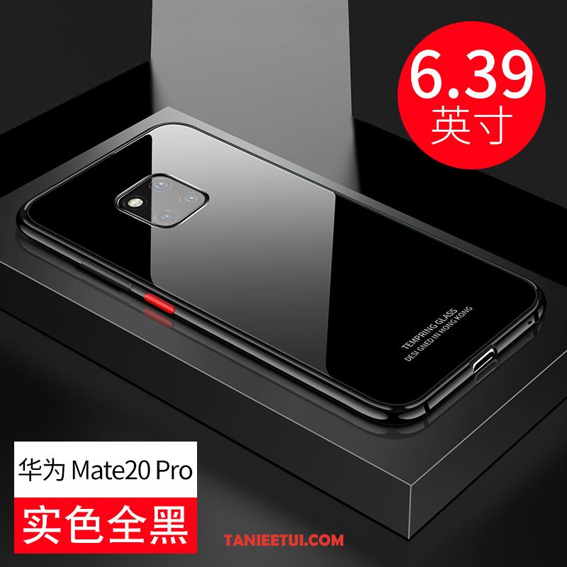 Etui Huawei Mate 20 Pro Nowy Szkło All Inclusive, Futerał Huawei Mate 20 Pro Metal Granica Czarny
