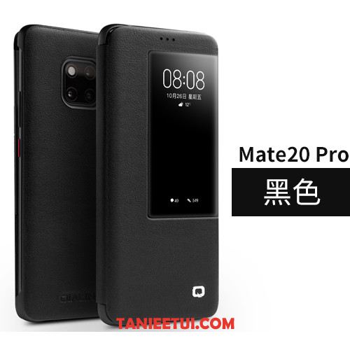 Etui Huawei Mate 20 Pro Otwórz Okno Proste Ciemno, Pokrowce Huawei Mate 20 Pro Telefon Komórkowy Spoczynek Biznes Braun