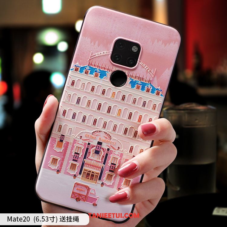 Etui Huawei Mate 20 Telefon Komórkowy Różowe Miękki, Obudowa Huawei Mate 20 Cienkie Osobowość Silikonowe