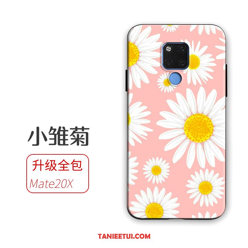 Etui Huawei Mate 20 X Świeży Telefon Komórkowy Nubuku, Obudowa Huawei Mate 20 X Miękki Kwiaty Sztuka
