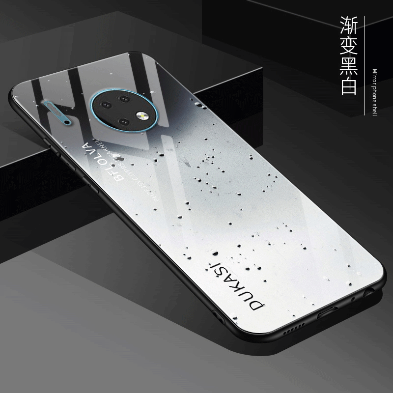 Etui Huawei Mate 30 Pro Modna Marka Lustro Anti-fall, Futerał Huawei Mate 30 Pro Zielony Telefon Komórkowy Szkło