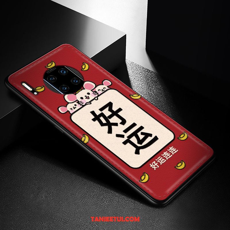 Etui Huawei Mate 30 Rs Anti-fall Relief Nowy, Obudowa Huawei Mate 30 Rs Czerwony Netto Kreatywne Telefon Komórkowy