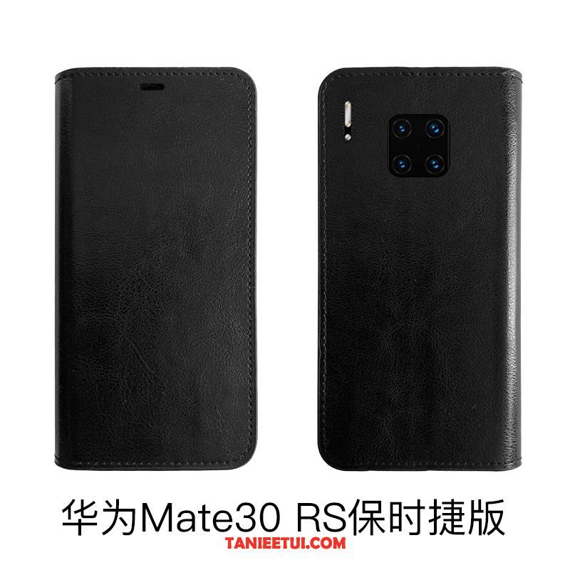Etui Huawei Mate 30 Rs Bydło Skórzany Prawdziwa Skóra, Futerał Huawei Mate 30 Rs Telefon Komórkowy Ochraniacz All Inclusive Braun