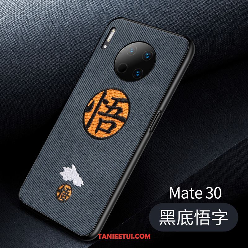 Etui Huawei Mate 30 Tendencja Anti-fall Osobowość, Obudowa Huawei Mate 30 Chiński Styl Szkło Hartowane Czarny
