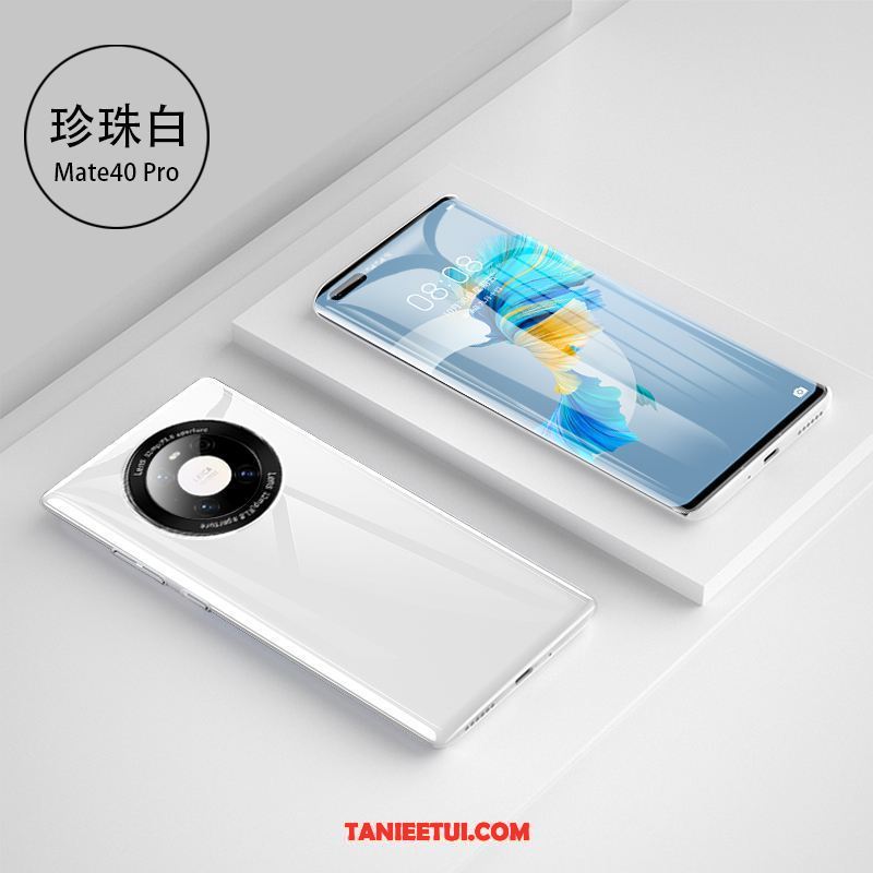Etui Huawei Mate 40 Pro Nowy Wysoki Koniec Modna Marka, Obudowa Huawei Mate 40 Pro Biały Szkło Lustro
