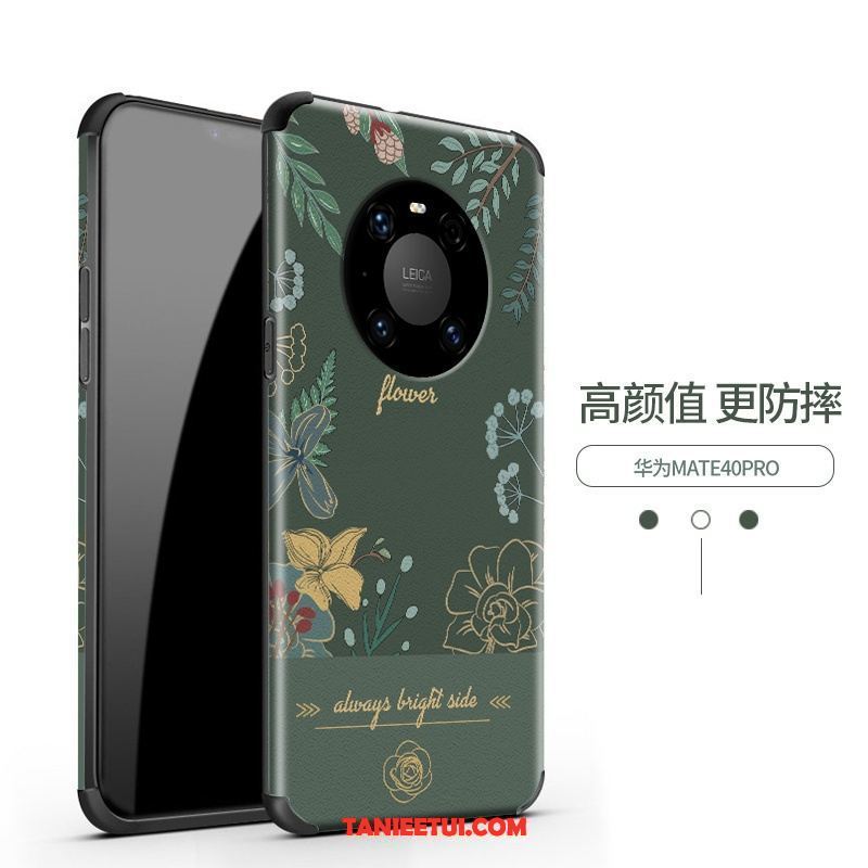 Etui Huawei Mate 40 Pro Silikonowe Purpurowy Wzór, Futerał Huawei Mate 40 Pro Relief Nowy Telefon Komórkowy