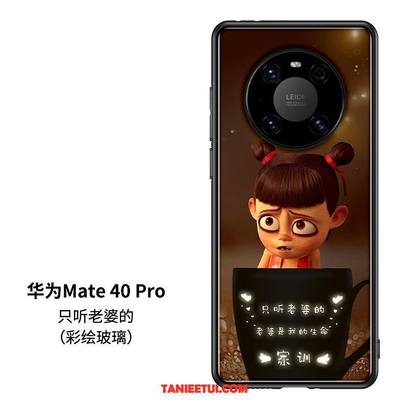 Etui Huawei Mate 40 Pro Szkło Chiński Styl Khaki, Futerał Huawei Mate 40 Pro Osobowość Telefon Komórkowy Modna Marka