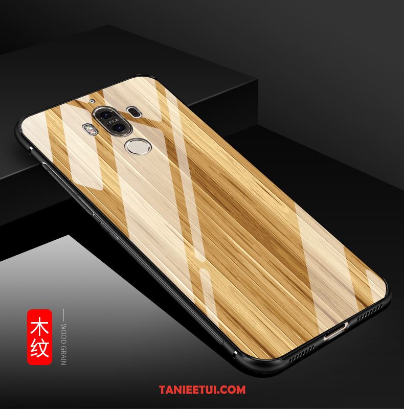 Etui Huawei Mate 9 Kreatywne Szkło Ziarno Drewna, Futerał Huawei Mate 9 Anti-fall Ochraniacz Telefon Komórkowy
