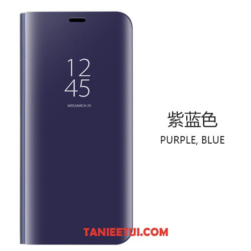 Etui Huawei Mate 9 Niebieski Ochraniacz Wspornik, Pokrowce Huawei Mate 9 Telefon Komórkowy Lustro Skórzany Futerał