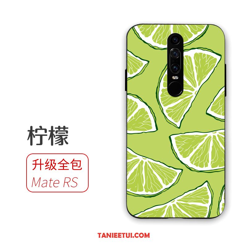 Etui Huawei Mate Rs Czarny Silikonowe Miękki, Pokrowce Huawei Mate Rs Anti-fall Ring Telefon Komórkowy