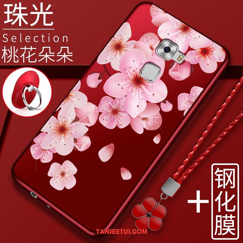 Etui Huawei Mate S Nubuku Telefon Komórkowy Ochraniacz, Futerał Huawei Mate S Anti-fall Czerwony All Inclusive