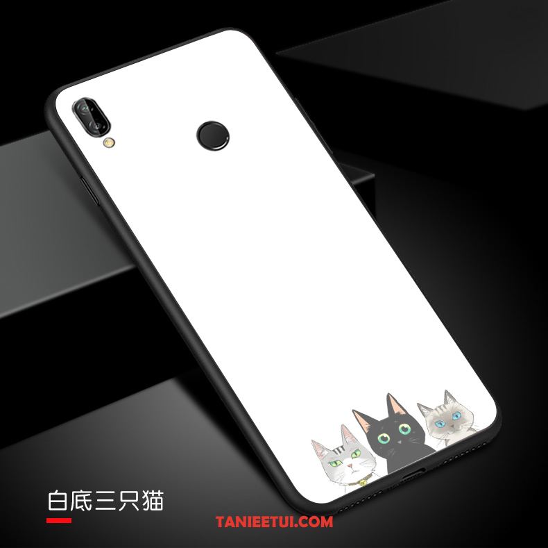 Etui Huawei Nova 3 Biały Kreatywne Miękki, Futerał Huawei Nova 3 Telefon Komórkowy Zakochani Szkło Hartowane