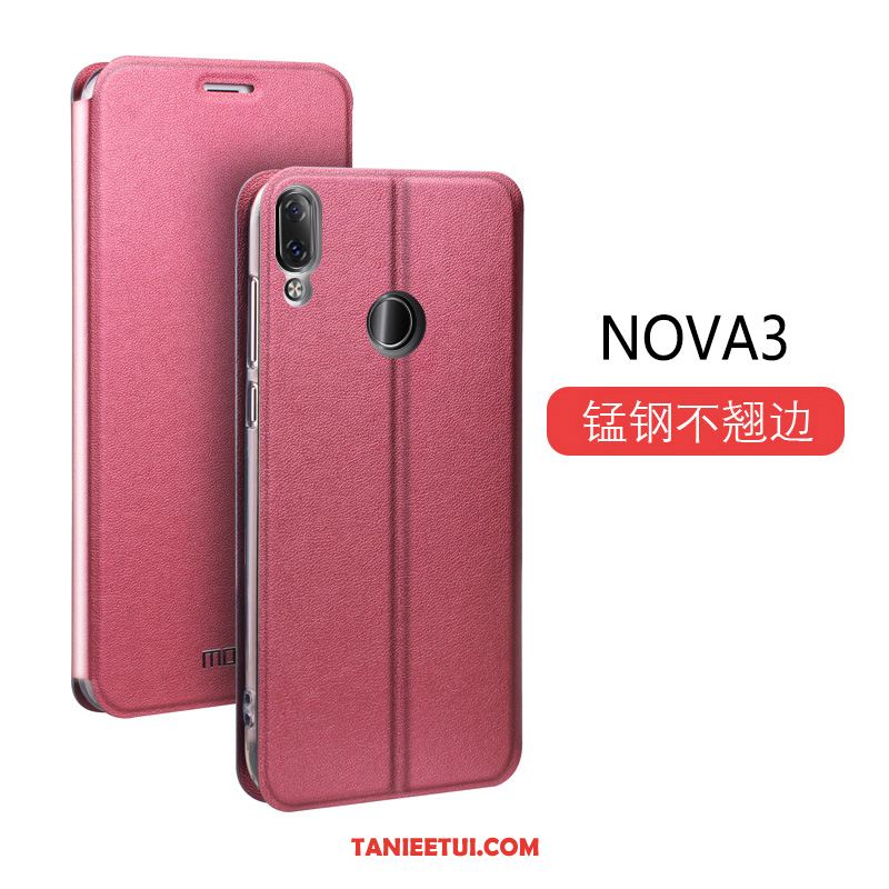Etui Huawei Nova 3 Cienka Skórzany Futerał Telefon Komórkowy, Obudowa Huawei Nova 3 Nowy Anti-fall Tendencja