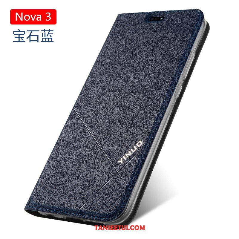 Etui Huawei Nova 3 Miękki Klapa Silikonowe, Obudowa Huawei Nova 3 Anti-fall Telefon Komórkowy Skórzany Futerał