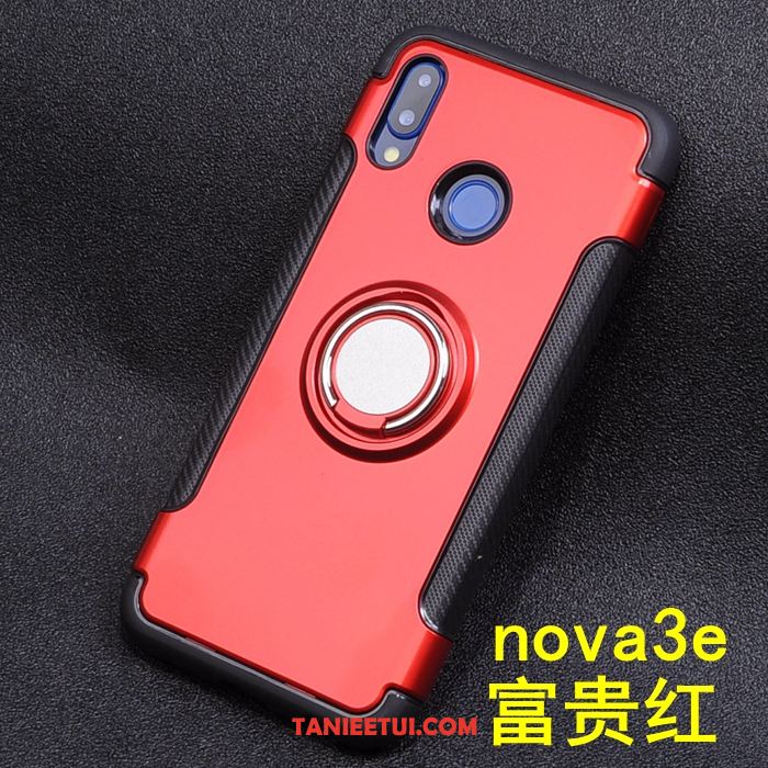 Etui Huawei Nova 3e Silikonowe Telefon Komórkowy All Inclusive, Futerał Huawei Nova 3e Czerwony Anti-fall Ochraniacz