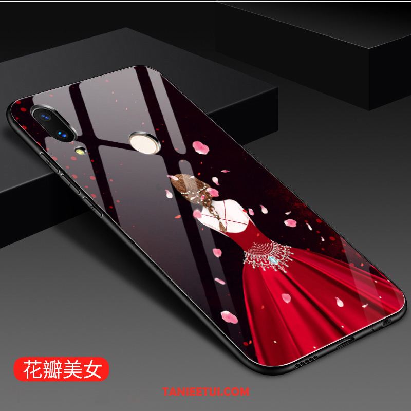 Etui Huawei P Smart 2019 Czerwony Netto Trudno Telefon Komórkowy, Obudowa Huawei P Smart 2019 Lustro Ochraniacz Modna Marka