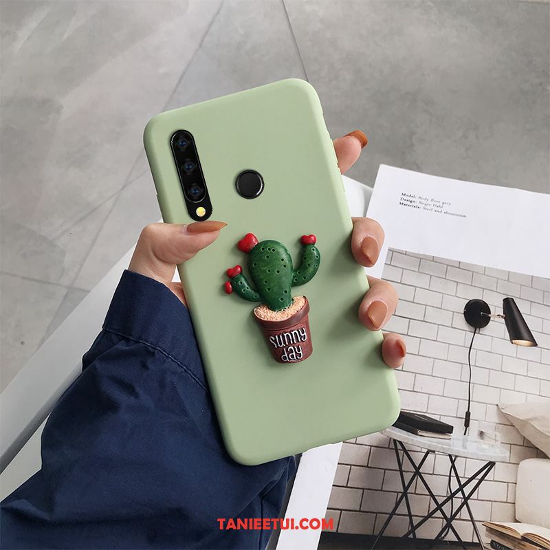 Etui Huawei P Smart+ 2019 Miękki Zielony Telefon Komórkowy, Futerał Huawei P Smart+ 2019 Anti-fall Silikonowe Ochraniacz
