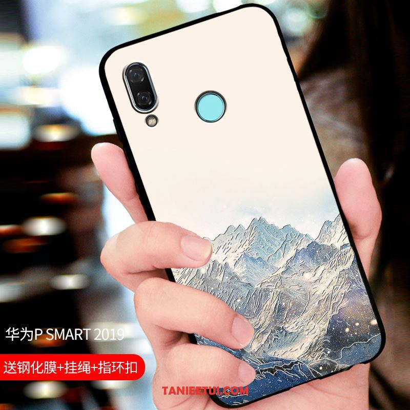 Etui Huawei P Smart 2019 Niebieski Ochraniacz Telefon Komórkowy, Pokrowce Huawei P Smart 2019 All Inclusive Dostosowane Nubuku