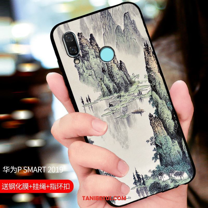 Etui Huawei P Smart 2019 Niebieski Ochraniacz Telefon Komórkowy, Pokrowce Huawei P Smart 2019 All Inclusive Dostosowane Nubuku