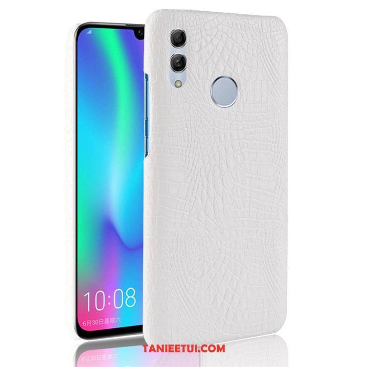 Etui Huawei P Smart 2019 Skóra Wzór Czarny, Futerał Huawei P Smart 2019 Trudno Krokodyl Ochraniacz