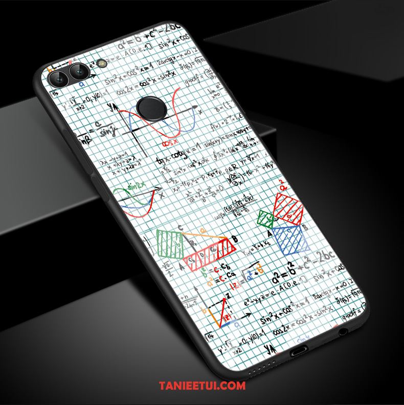 Etui Huawei P Smart Osobowość Miękki Silikonowe, Futerał Huawei P Smart Szkło Hartowane Czarny Telefon Komórkowy