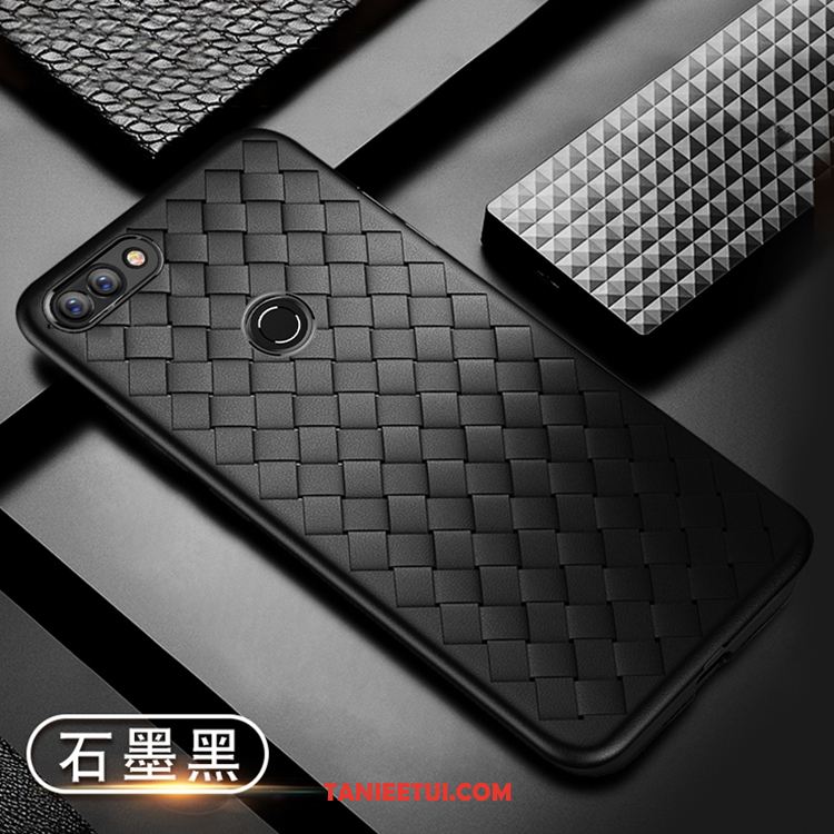Etui Huawei P Smart Skórzany Futerał Czerwony Przeplatane, Futerał Huawei P Smart Telefon Komórkowy Chłodzenie