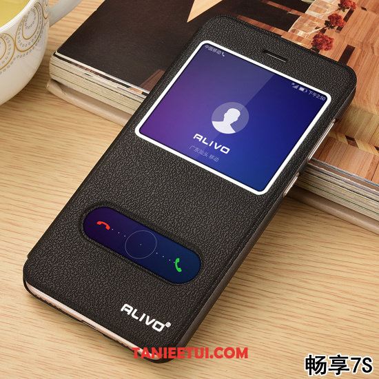 Etui Huawei P Smart Telefon Komórkowy Anti-fall Ochraniacz, Futerał Huawei P Smart Młodzież Skórzany Futerał Biały