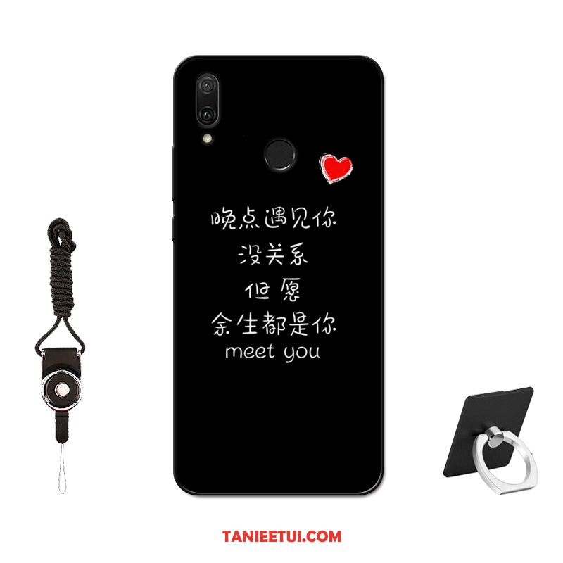 Etui Huawei P Smart Z Filmy Miękki Czarny, Obudowa Huawei P Smart Z Szkło Hartowane Telefon Komórkowy Ochraniacz
