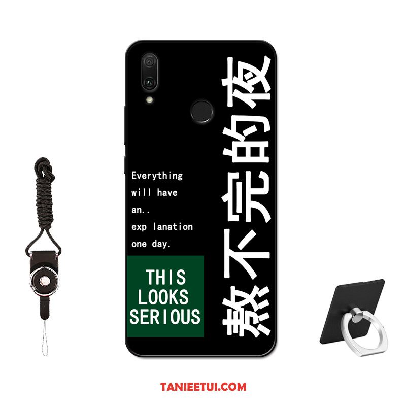 Etui Huawei P Smart Z Filmy Miękki Czarny, Obudowa Huawei P Smart Z Szkło Hartowane Telefon Komórkowy Ochraniacz
