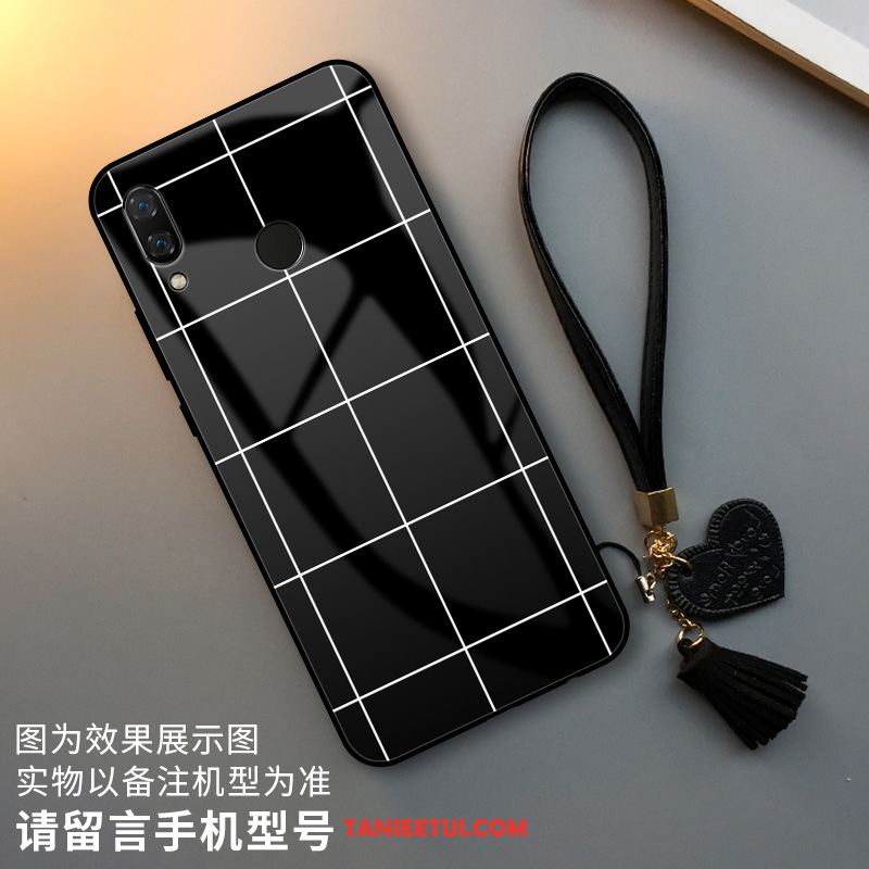 Etui Huawei P Smart Z Piękny Tendencja Czarny, Obudowa Huawei P Smart Z Biały Szkło Anti-fall