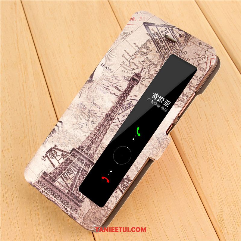 Etui Huawei P10 Plus Silikonowe Ochraniacz Telefon Komórkowy, Futerał Huawei P10 Plus Wspornik Kreatywne Skórzany Futerał Beige
