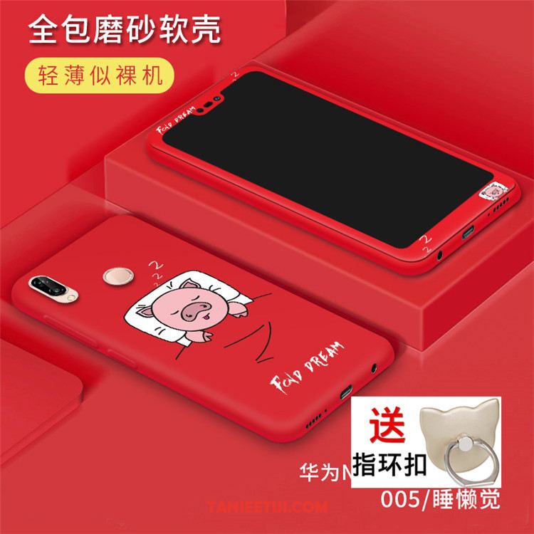 Etui Huawei P20 Lite Ładny Szkło Hartowane Tendencja, Futerał Huawei P20 Lite Czerwony Telefon Komórkowy All Inclusive