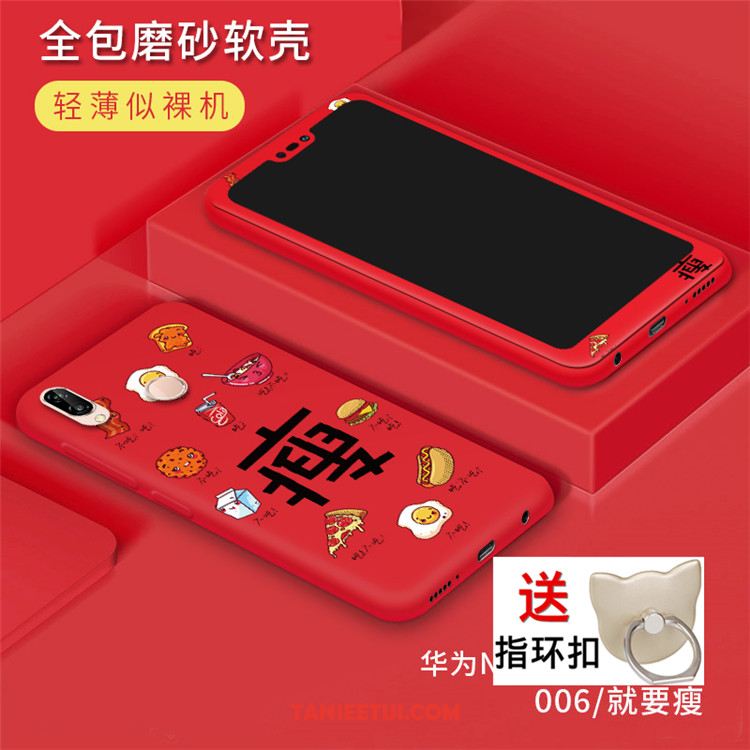 Etui Huawei P20 Lite Ładny Szkło Hartowane Tendencja, Futerał Huawei P20 Lite Czerwony Telefon Komórkowy All Inclusive