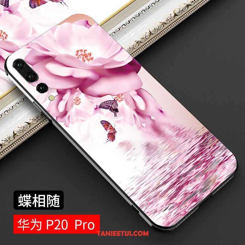 Etui Huawei P20 Pro All Inclusive Czerwony Netto Trudno, Pokrowce Huawei P20 Pro Anti-fall Chiński Styl Różowe