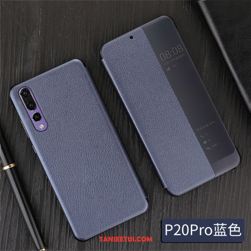Etui Huawei P20 Pro All Inclusive Prawdziwa Skóra Anti-fall, Futerał Huawei P20 Pro Telefon Komórkowy Kreatywne Lustro