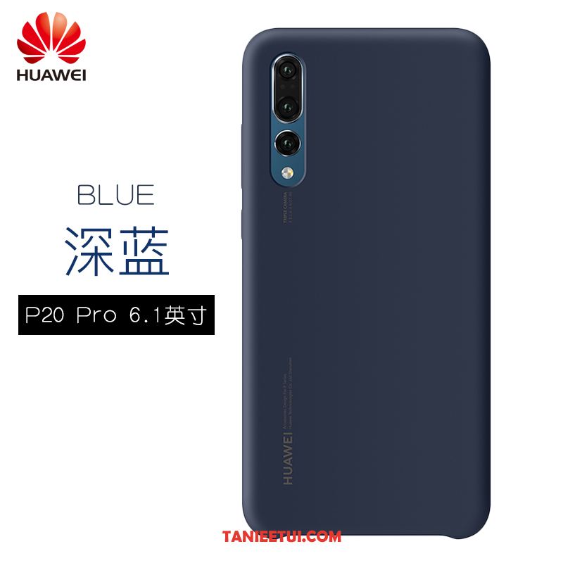 Etui Huawei P20 Pro Telefon Komórkowy Ciemno Niebieski Oryginalne, Futerał Huawei P20 Pro Ochraniacz Miękki Silikonowe