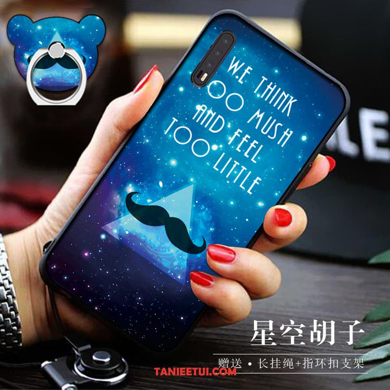Etui Huawei P20 Pro Wiszące Ozdoby Telefon Komórkowy Kreatywne, Futerał Huawei P20 Pro Ring Niebieski Miękki
