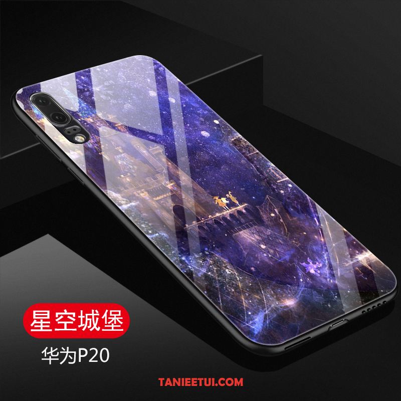Etui Huawei P20 Telefon Komórkowy Tendencja Kreatywne, Futerał Huawei P20 Anti-fall Purpurowy Szkło
