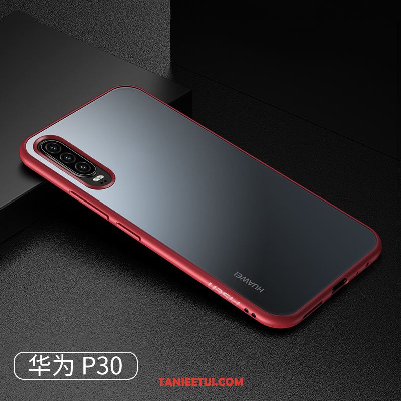 Etui Huawei P30 Antypoślizgowe Proste Telefon Komórkowy, Pokrowce Huawei P30 Nubuku Czarny Anti-fall Nackte Farbe