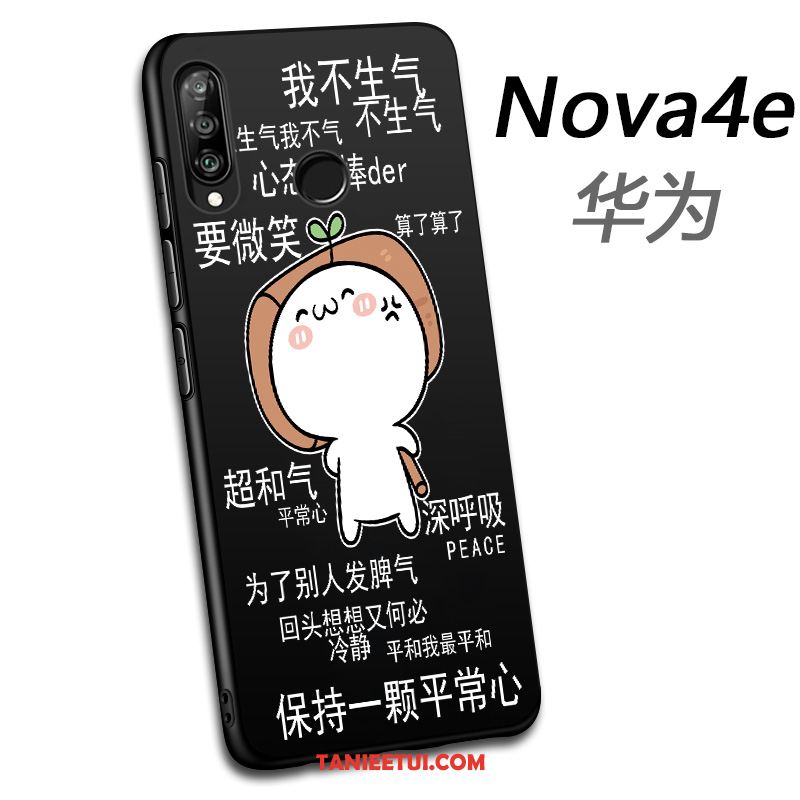 Etui Huawei P30 Lite Czarny All Inclusive Miękki, Futerał Huawei P30 Lite Ochraniacz Piękny Telefon Komórkowy