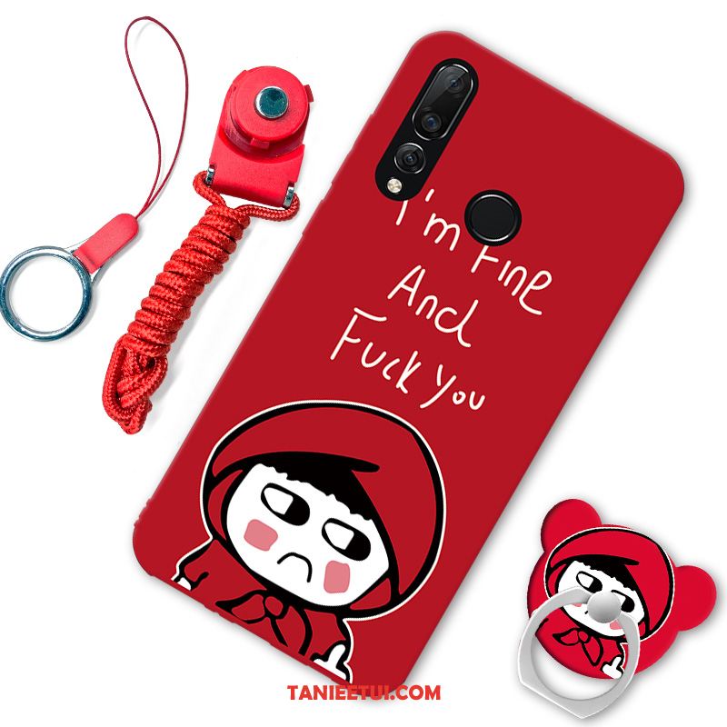 Etui Huawei P30 Lite Telefon Komórkowy Silikonowe Mały, Futerał Huawei P30 Lite Świeży Modna Marka Czerwony Netto