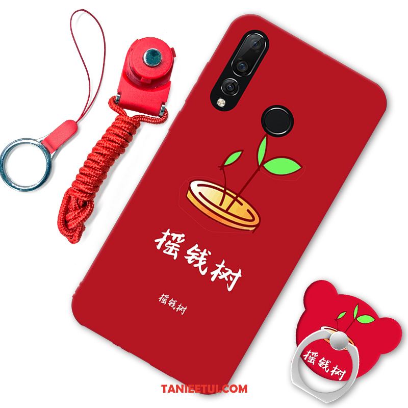 Etui Huawei P30 Lite Telefon Komórkowy Silikonowe Mały, Futerał Huawei P30 Lite Świeży Modna Marka Czerwony Netto